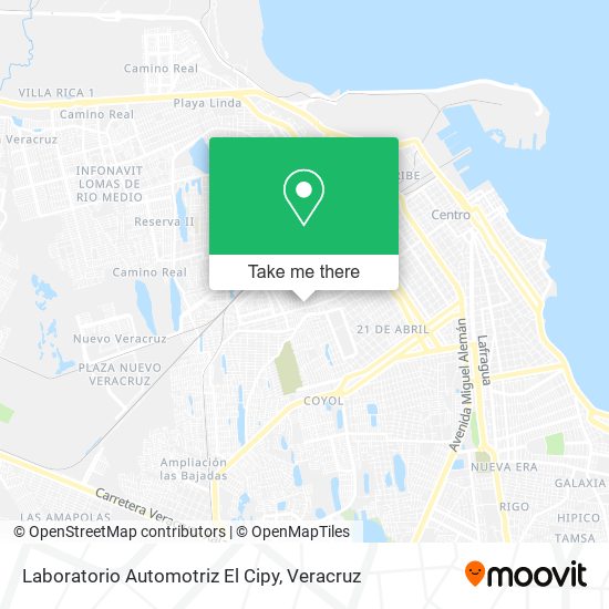 Mapa de Laboratorio Automotriz El Cipy