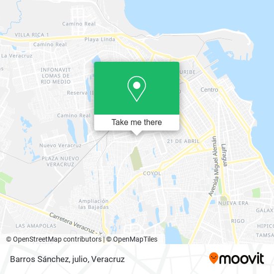 Barros Sánchez, julio map