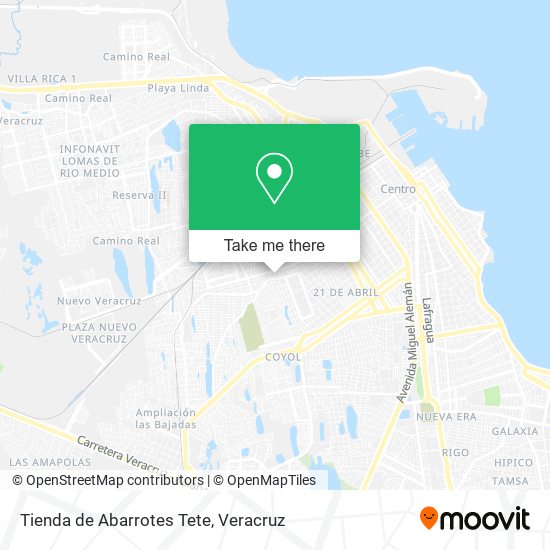 Mapa de Tienda de Abarrotes Tete