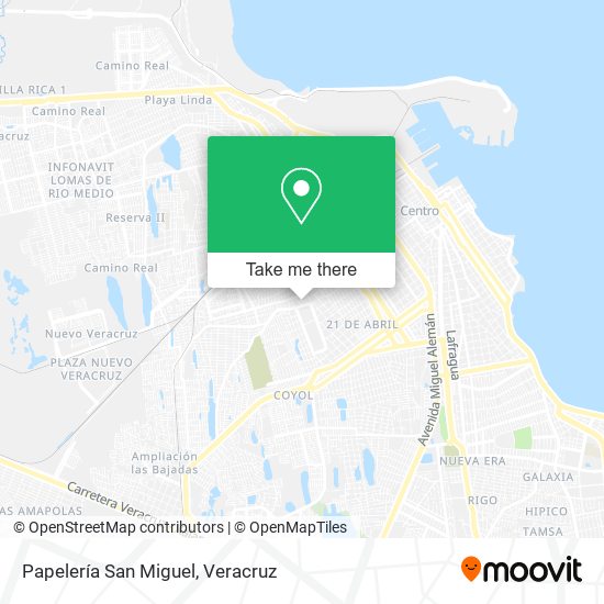 Mapa de Papelería San Miguel