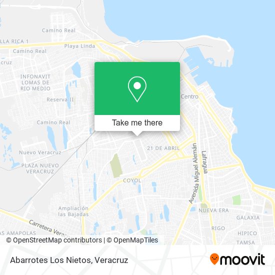 Mapa de Abarrotes Los Nietos