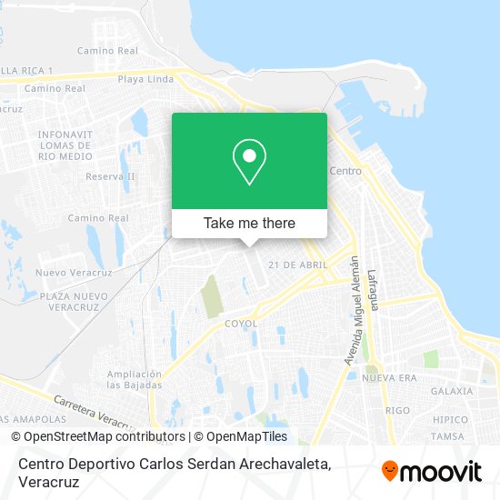 Mapa de Centro Deportivo Carlos Serdan Arechavaleta