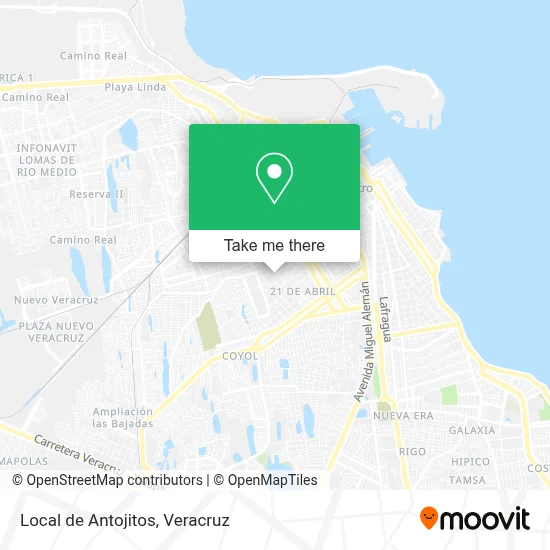 Local de Antojitos map