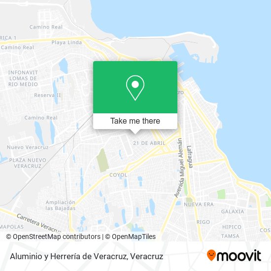 Aluminio y Herrería de Veracruz map