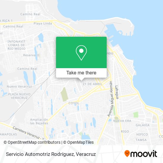 Servicio Automotriz Rodríguez map