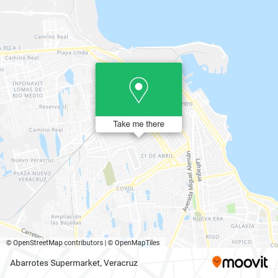 Abarrotes Supermarket map