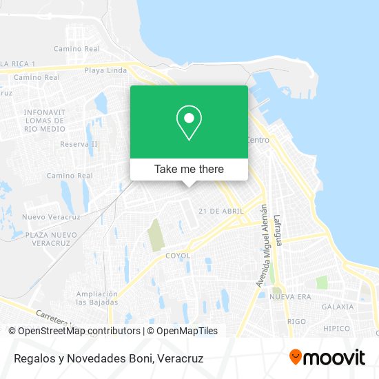 Mapa de Regalos y Novedades Boni