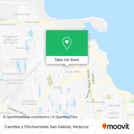 Carnitas y Chicharrones San Gabriel map