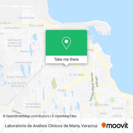 Laboratorio de Análisis Clínicos de María map