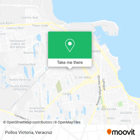 Pollos Victoria map