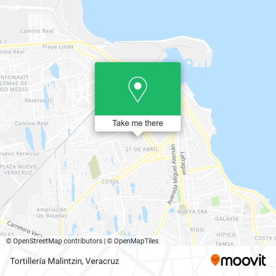 Tortillería Malintzin map