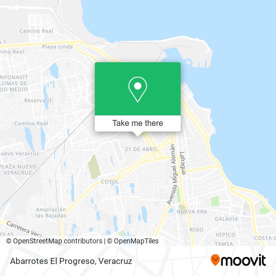 Abarrotes El Progreso map