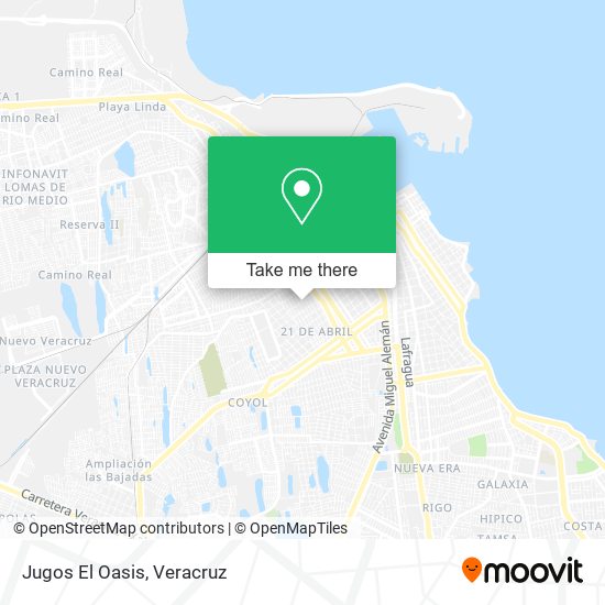 Mapa de Jugos El Oasis