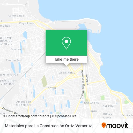 Mapa de Materiales para La Construcción Ortiz
