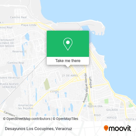 Desayunos Los Cocuyines map