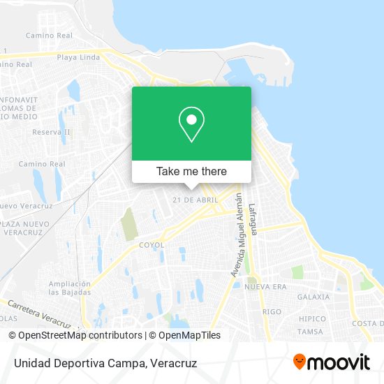 Unidad Deportiva Campa map