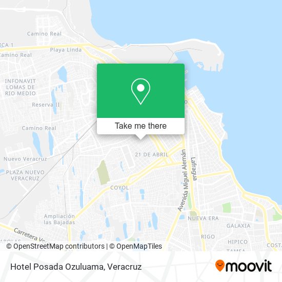 Mapa de Hotel Posada Ozuluama