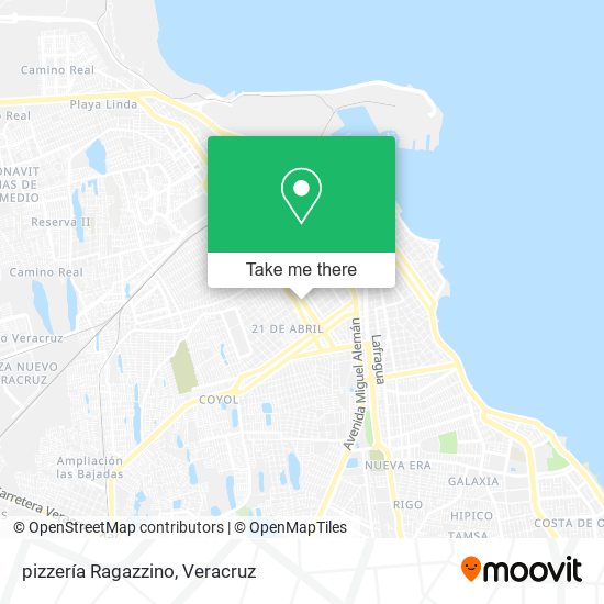 pizzería Ragazzino map