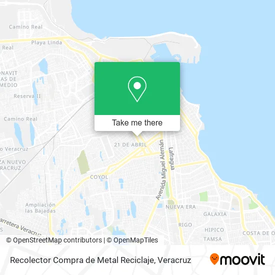 Recolector Compra de Metal Reciclaje map