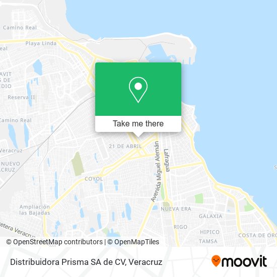 Distribuidora Prisma SA de CV map