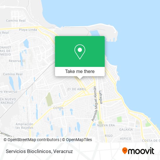 Servicios Bioclinicos map