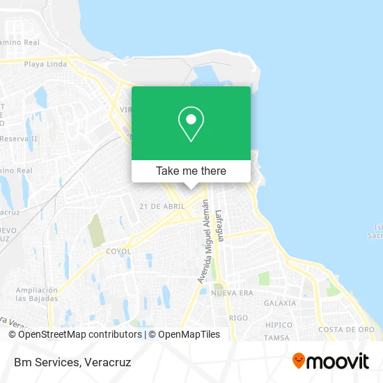 Mapa de Bm Services