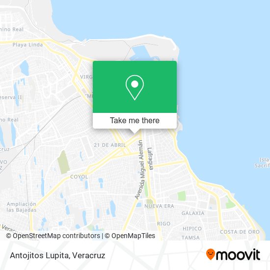 Mapa de Antojitos Lupita