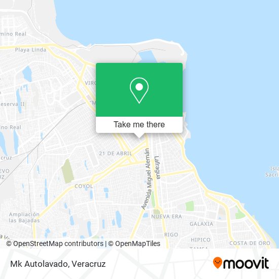 Mapa de Mk Autolavado