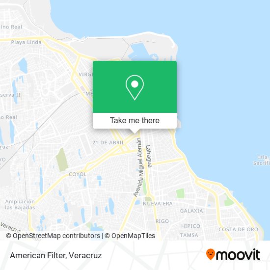 Mapa de American Filter