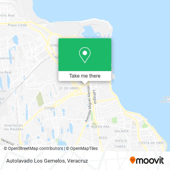 Autolavado Los Gemelos map