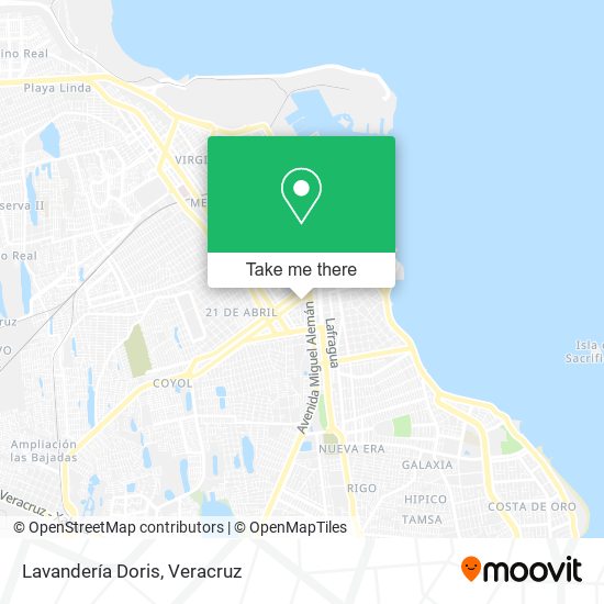 Lavandería Doris map
