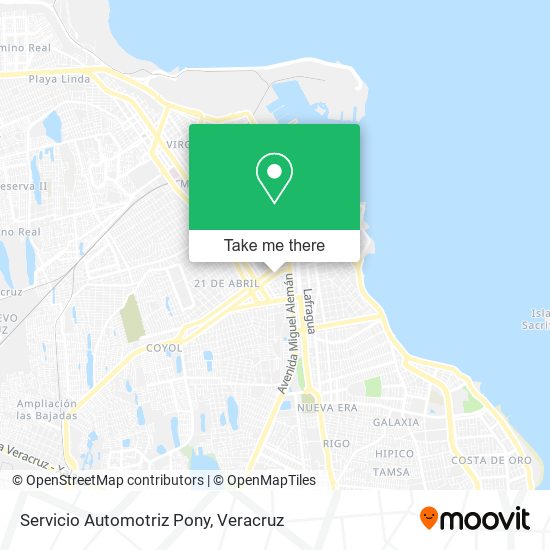 Servicio Automotriz Pony map