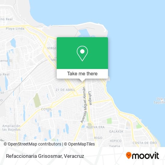 Refaccionaria Grisosmar map