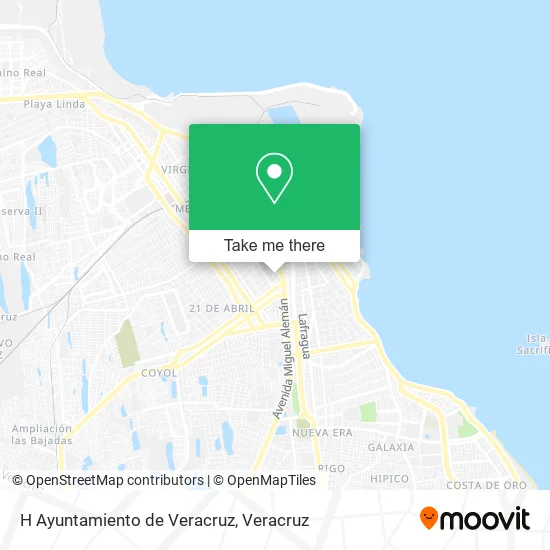 H Ayuntamiento de Veracruz map