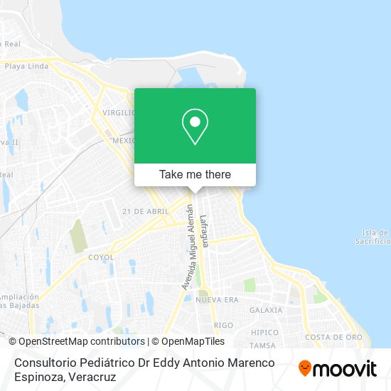 Consultorio Pediátrico Dr Eddy Antonio Marenco Espinoza map