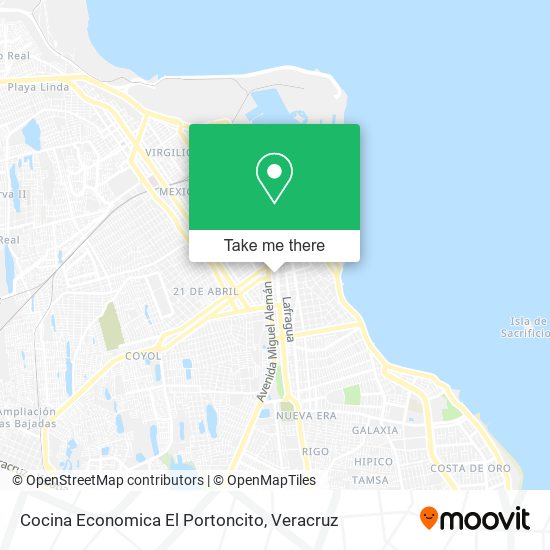 Mapa de Cocina Economica El Portoncito
