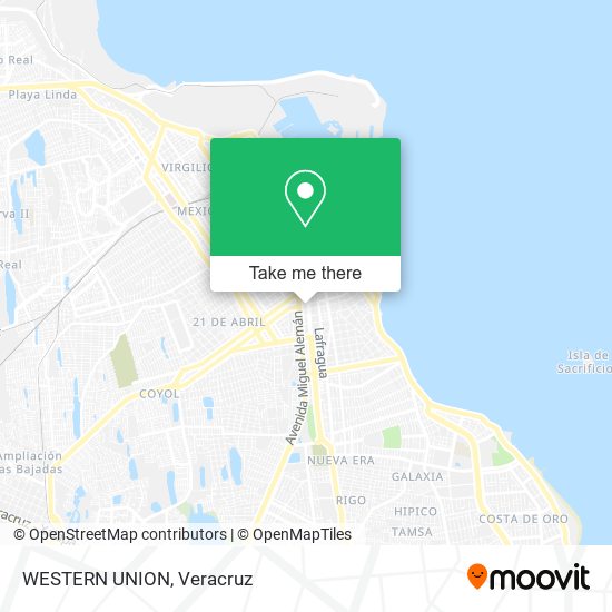 Mapa de WESTERN UNION