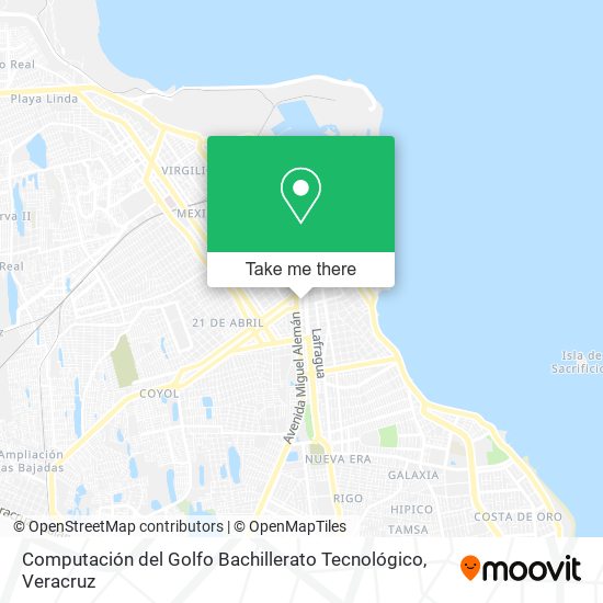 Mapa de Computación del Golfo Bachillerato Tecnológico