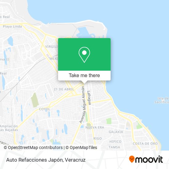 Auto Refacciones Japón map