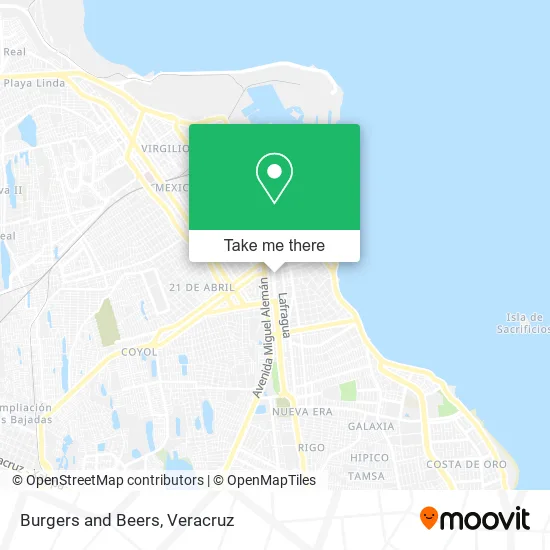 Mapa de Burgers and Beers