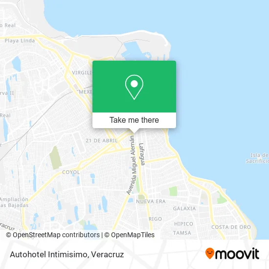 Autohotel Intimisimo map