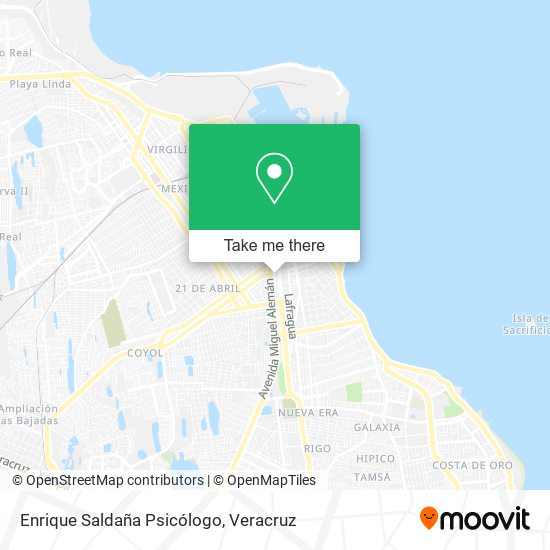 Enrique Saldaña Psicólogo map