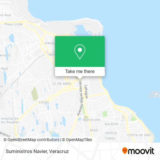 Suministros Navier map