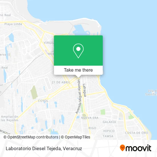 Mapa de Laboratorio Diesel Tejeda