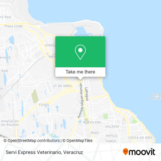 Servi Express Veterinario map