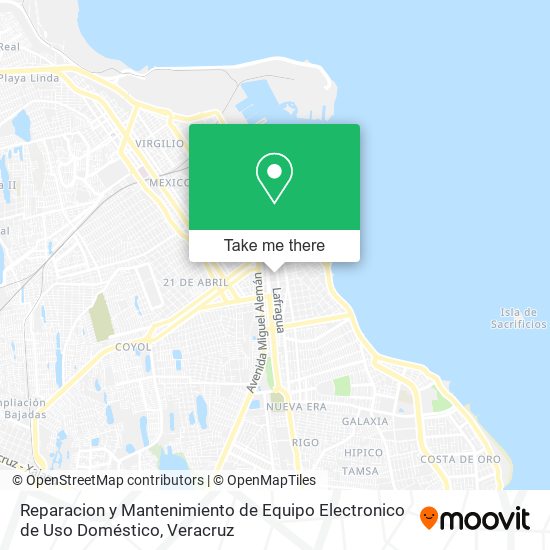 Reparacion y Mantenimiento de Equipo Electronico de Uso Doméstico map