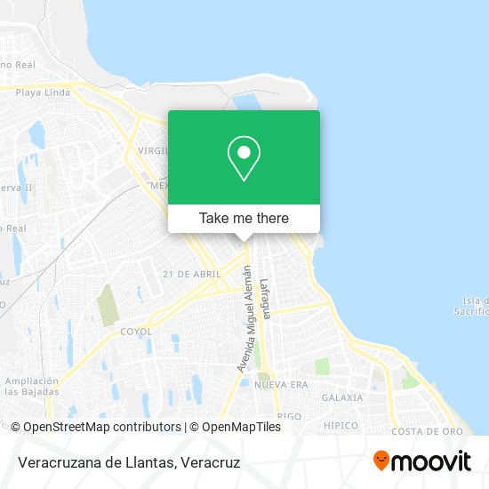 Veracruzana de Llantas map