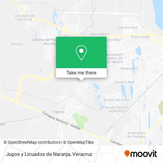 Jugos y Licuados de Naranja map