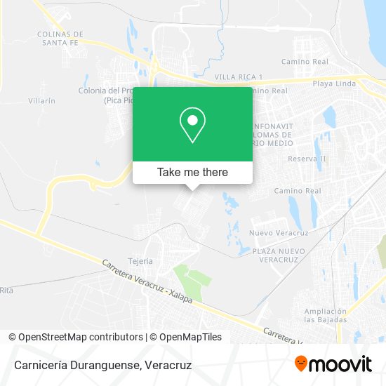 Carnicería Duranguense map