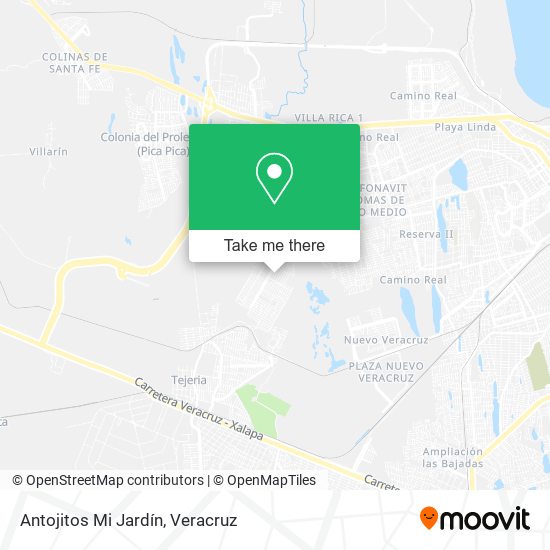Antojitos Mi Jardín map